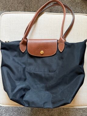 Longchamp Small Black Le Pliage Shoulder Bag